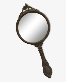 Old Bronze Hand Mirror 27x12cm   Src Https - Miroir De Main Ancien, HD Png Download, Transparent PNG